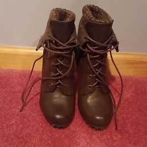 Fall Lace-Up Booties